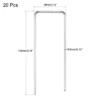 Unique Bargains Garden Stakes Pins, Galvanized Landscape Staples Outdoor Lawn Pegs For Ground Cover Weed Barrier Fabric