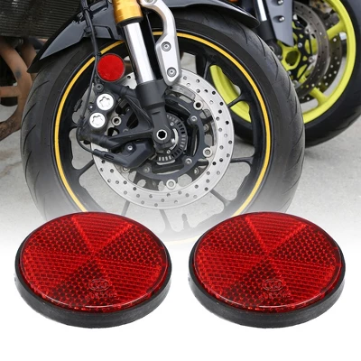 Unique Bargains M6x1.0 Motorcycle Bike Plastic Universal Screw Mount Reflective Warning Reflector 4 Pcs 1 Unique Bargains M6x1.0 Motorcycle Bike Plastic Universal Screw Mount Reflective Warning Reflector 4 Pcs