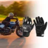 Unique Bargains 1 Pair Motorcycle Glove Spring Summer Breathable Smartphone Touch Nylon