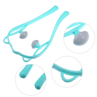 Unique Bargains Two Trigger Points Neck Shoulder Muscle Pain Ease PP TPR Handheld Neck Massager Blue Gray 1 Pcs 2 Unique Bargains Two Trigger Points Neck Shoulder Muscle Pain Ease PP TPR Handheld Neck Massager Blue Gray 1 Pcs - Image 2