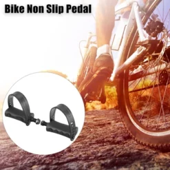 Unique Bargains Exercise Bike Pedals With Straps 9/16 Inch Spindle Cycling Parts 14mm Spindle Black 1 Pair -Futuro Brand GUEST 0380d6f7 7f76 4721 a35c 7f4b5986ea6b