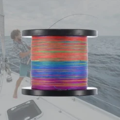 Unique Bargains 8 Strands 60.85LB Abrasion Resistant Zero Stretch PE Thin Braided Fishing Line 549yds Multicolor 1Pc -Futuro Brand GUEST 03c20e70 af76 4195 aec1 d3145ea85946