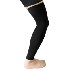 Unique Bargains Long Outdoor Sport Stretch Brace Leg Sleeve Knee Calf Protector