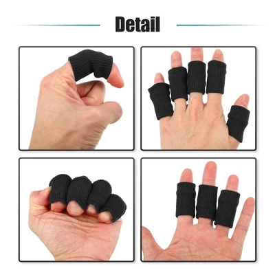 Unique Bargains Breathable Finger Sleeves Thumb Braces Support Elastic Compression Protectors For Relaxing Pain 40pcs 4 Unique Bargains Breathable Finger Sleeves Thumb Braces Support Elastic Compression Protectors For Relaxing Pain 40pcs - Image 4