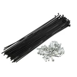 Unique Bargains 14G J Bend Bike Bicycle Spokes With Nipples Steel Black 40 Pcs -Futuro Brand GUEST 04f62188 5de5 424b abd4 7d60e03e632a