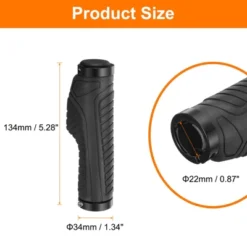 Unique Bargains Rubber Non-Slip Fit 7/8" Handlebar Grips 1 Pair With Hex Wrench 5.28"