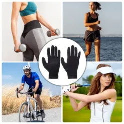 Unique Bargains Non-slip Horizontal Stripe Gloves For Sport 1 Pair -Futuro Brand GUEST 057d1708 af3c 4f4d bdfd 1926a7275cb6