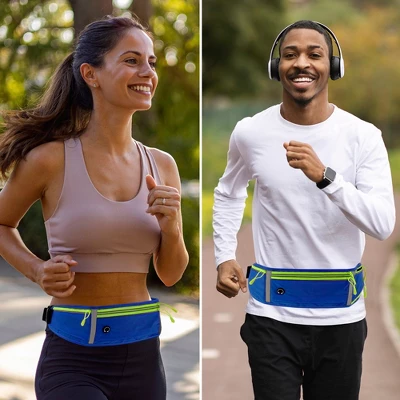 Unique Bargains Waist Pack Bag With Water Bottle Holder Blue 1 Pc 5 Unique Bargains Waist Pack Bag With Water Bottle Holder Blue 1 Pc - Image 5