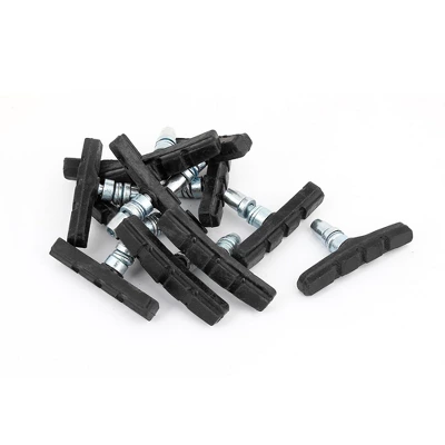 Unique Bargains 12 Pcs Black Rubber V-brake Stop Brake Pads Shoes For Mountain Bike Bicycle 23mm 5 Unique Bargains 12 Pcs Black Rubber V-brake Stop Brake Pads Shoes For Mountain Bike Bicycle 23mm - Image 5