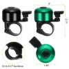 Unique Bargains Aluminum Loud Crisp Clear Sound Mini Bicycle Bells 2 Pcs