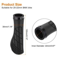 Unique Bargains Non-Slip Fit 7/8" Mountain Road MTB Scooter Bike Handlebar Grips 2 Pairs 5.31"