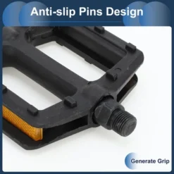 Unique Bargains Cycling Bike Pedal 9/16" Spindle Lightweight Plastic Bicycle Flat Pedal For Mountain BMX MTB Bike Black -Futuro Brand GUEST 07e88e6c ae2e 40b4 9e71 0206593bf528