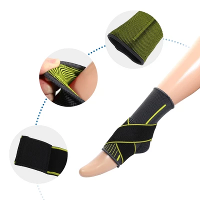 Unique Bargains Adjustable Ankle Support Braces Breathable Achilles Tendon Support For Sports 1 Pcs 2 Unique Bargains Adjustable Ankle Support Braces Breathable Achilles Tendon Support For Sports 1 Pcs - Image 2