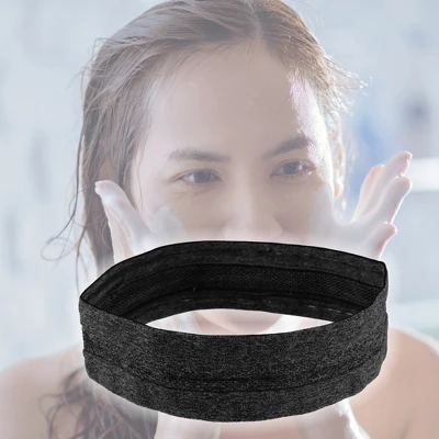 Unique Bargains Polyester Silicone Sweatbands Stretchy Moisture Wicking Headband For Fitness Sports 1 PCS 2 Unique Bargains Polyester Silicone Sweatbands Stretchy Moisture Wicking Headband For Fitness Sports 1 PCS - Image 2