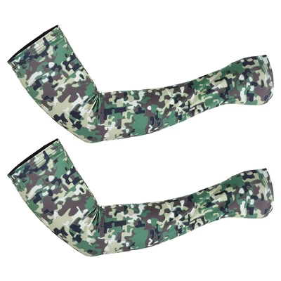 Unique Bargains Basketball Sports Camouflage Cooling Arm Elbow Compression Sleeve Green Blue Gray White 1 Pair 6 Unique Bargains Basketball Sports Camouflage Cooling Arm Elbow Compression Sleeve Green Blue Gray White 1 Pair - Image 6
