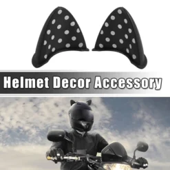 Unique Bargains Universal Bicycle Cat Ears Shape For Helmet Decor Accessory 1 Pair