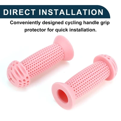 Unique Bargains Child Bike Handlebar Grips Covers 3.94" Pink 1 Pair 5 Unique Bargains Child Bike Handlebar Grips Covers 3.94" Pink 1 Pair - Image 5