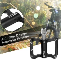 Unique Bargains Aluminum Alloy Rear Foot Peg Flat Pedal Footrests Fit 9/16 Inch Axles MTB Bike Black 1 Pair -Futuro Brand GUEST 0d120a5a d884 4077 978c d7cec9a7c899