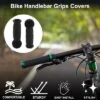 Unique Bargains Bike Handlebar Grips Covers 4.8" Black 1 Pair
