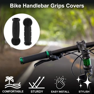 Unique Bargains Bike Handlebar Grips Covers 4.8" Black 1 Pair 1 Unique Bargains Bike Handlebar Grips Covers 4.8" Black 1 Pair