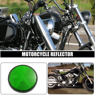 Unique Bargains Universal Round Reflective Warning Self Adhesive Reflector 2.2" 2 Pcs 1 Unique Bargains Universal Round Reflective Warning Self Adhesive Reflector 2.2" 2 Pcs