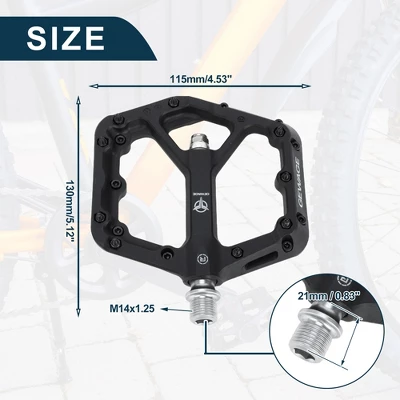 Unique Bargains Foot Peg Footrests Fit 9/16 Inch Axles Durable Rear Bicycle Pedal Nylon Metal Yellow 1 Pair 5 Unique Bargains Foot Peg Footrests Fit 9/16 Inch Axles Durable Rear Bicycle Pedal Nylon Metal Yellow 1 Pair - Image 5