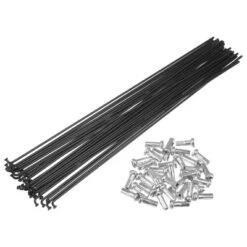 Unique Bargains 14G Bicycle Carbon Steel Spoke With Nipples Black 36 Pcs -Futuro Brand GUEST 108637ea c939 4c0c bae6 77cdc2306991