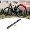 Unique Bargains 14G J Bend Bike Bicycle Spokes With Nipples Steel Black 12 Pcs