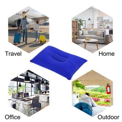 Unique Bargains Neck Support For Hiking Travel Ultralight Flocked Inflatable Camping Pillows 3 Pcs 13.6" X 8.7" 3 Unique Bargains Neck Support For Hiking Travel Ultralight Flocked Inflatable Camping Pillows 3 Pcs 13.6" X 8.7" - Image 3