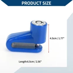 Unique Bargains Bicycle Lock Portable Ring Anti-Theft Bike Lock Motorcycle Wheel Disk Lock Blue -Futuro Brand GUEST 1123d100 50c4 4430 abe1 eb1e2848dca5