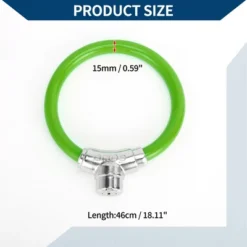 Unique Bargains Bicycle Lock Portable Ring Cable Anti-Theft Bike Lock Mini Ring Lock Green -Futuro Brand GUEST 117bb926 b4d3 4b68 a23b fc8487b00cb7