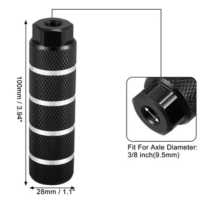 Unique Bargains Universal Aluminum Alloy BMX MTB Bicycle Rear Foot Pegs Footrests For 3/8" Axles 4 Pcs 5 Unique Bargains Universal Aluminum Alloy BMX MTB Bicycle Rear Foot Pegs Footrests For 3/8" Axles 4 Pcs - Image 5