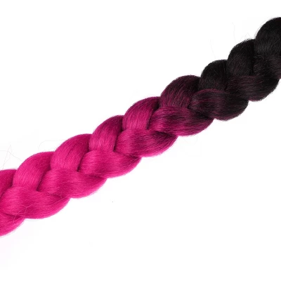 Unique Bargains Bicycle Motorcycle Helmet Pigtail Braids Hair Suction Cup Black Rose Red 22" 4 Unique Bargains Bicycle Motorcycle Helmet Pigtail Braids Hair Suction Cup Black Rose Red 22" - Image 4