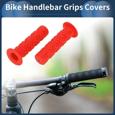 Unique Bargains Bike Handlebar Grips Covers 4.72" Orange 1 Pair 1 Unique Bargains Bike Handlebar Grips Covers 4.72" Orange 1 Pair