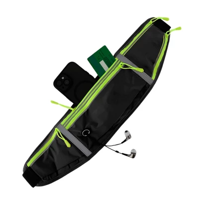 Unique Bargains Waist Pack Bag With Water Bottle Holder Black Green 1 Pc 2 Unique Bargains Waist Pack Bag With Water Bottle Holder Black Green 1 Pc - Image 2