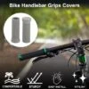 Unique Bargains Bike Handlebar Grips Covers 3.54" Gray 1 Pair