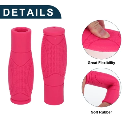 Unique Bargains Bike Handlebar Grips Covers 4.92" Pink 1 Pair 2 Unique Bargains Bike Handlebar Grips Covers 4.92" Pink 1 Pair - Image 2