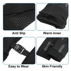 Unique Bargains Riding Warm Gloves Waterproof 4 Way Stretch Inner Gloves 1 Pair -Futuro Brand GUEST 151177d0 f8af 4e73 a7d2 a9cf1c9d85cf