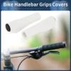 Unique Bargains Bike Handlebar Grips Covers 5.2" White 1 Pair