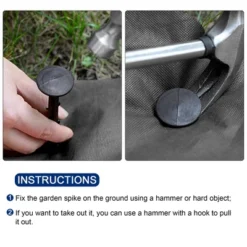 Unique Bargains Garden Stake Plastic Landscape Spike For Holding Fabric Lawn Edging Tarps -Futuro Brand GUEST 15b2cead 50a3 4d66 a4fb 202a03d60651