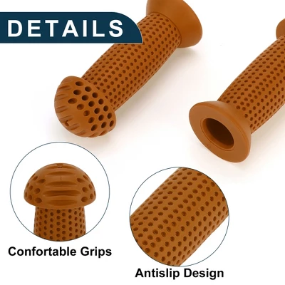 Unique Bargains Child Bike Handlebar Grips Covers 3.94" Brown 1 Pair 3 Unique Bargains Child Bike Handlebar Grips Covers 3.94" Brown 1 Pair - Image 3