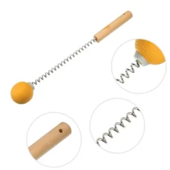 Unique Bargains Single Trigger Point Neck Shoulder Muscle Pain Ease Wood Spring TPR Handheld Neck Massager Orange 1 Pcs -Futuro Brand GUEST 188526be 2f45 49bd 99c3 ff28842939d4