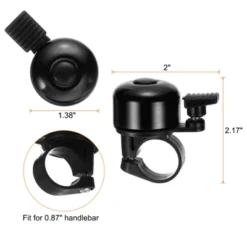 Unique Bargains Aluminum Loud Crisp Clear Sound Mini Bicycle Bells 3 Pcs