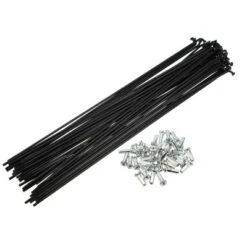 Unique Bargains 14G J Bend Bike Bicycle Spokes With Nipples Steel Black 40 Pcs -Futuro Brand GUEST 1a040a5e 245a 418b a1c9 996b1c33c28f