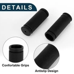 Unique Bargains Bike Handlebar Grips Covers 3.35" Black 1 Pair -Futuro Brand GUEST 1a355dda d552 4435 800f a711b622b784