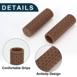 Unique Bargains Bike Handlebar Grips Covers 3.54" Brown 1 Pair -Futuro Brand GUEST 1a95cde9 042e 4ad9 9570 9574d0b1d81c