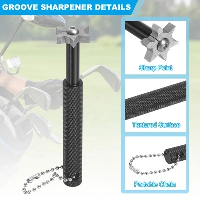 Unique Bargains Portable Alloy Steel Ergonomic Design 6 Heads Golf Club Groove Sharpener 2 Unique Bargains Portable Alloy Steel Ergonomic Design 6 Heads Golf Club Groove Sharpener - Image 2