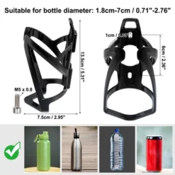 Unique Bargains Universal Bike Water Bottle Cage Holder With Screws And Wrench For Bicycle Plastic Black 1 Set -Futuro Brand GUEST 1b94de01 db07 4feb 97f6 7f3da6827e50