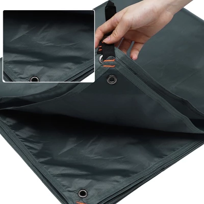 Unique Bargains Waterproof Tent Tarp Gray 1 Pc 3 Unique Bargains Waterproof Tent Tarp Gray 1 Pc - Image 3