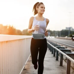 Unique Bargains Breathable Solid Running Belt 1 Pc